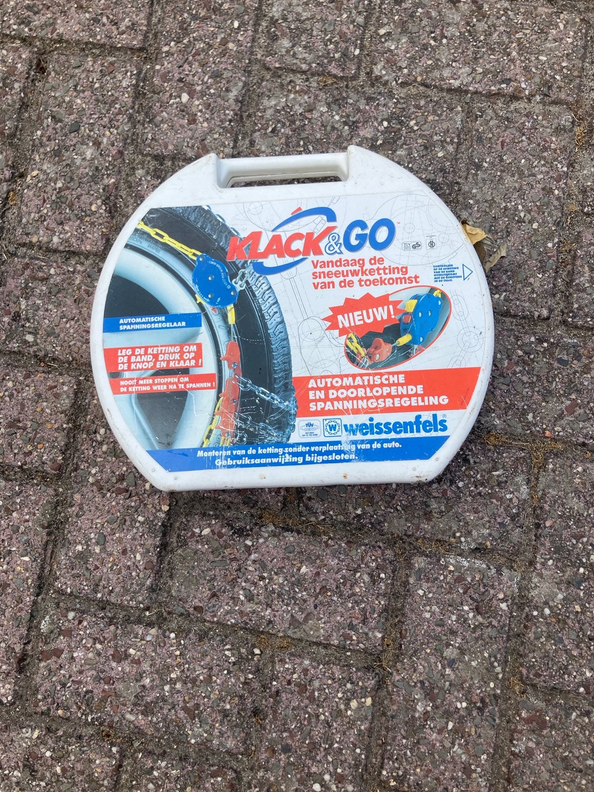Weissenfels Klack & Go sneeuwkettingen, Ophalen, Gebruikt