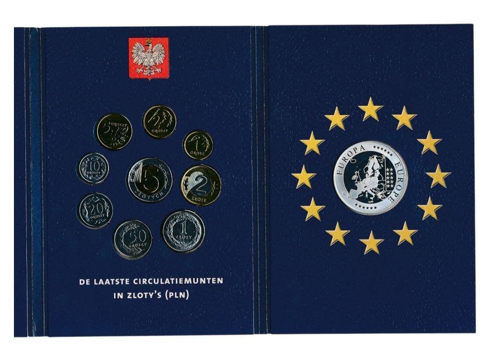 Polen set pre-euro div jaren incl zilveren Europa-penning, Ophalen of Verzenden, Koning Willem III, Setje, Zilver