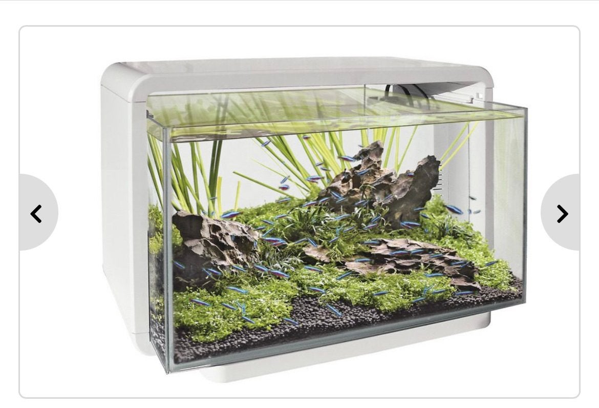 Superfish home 25 wit compleet met inhoud, Dieren en Toebehoren, Vissen | Aquaria en Toebehoren, Ophalen, Zo goed als nieuw, Gevuld zoetwateraquarium