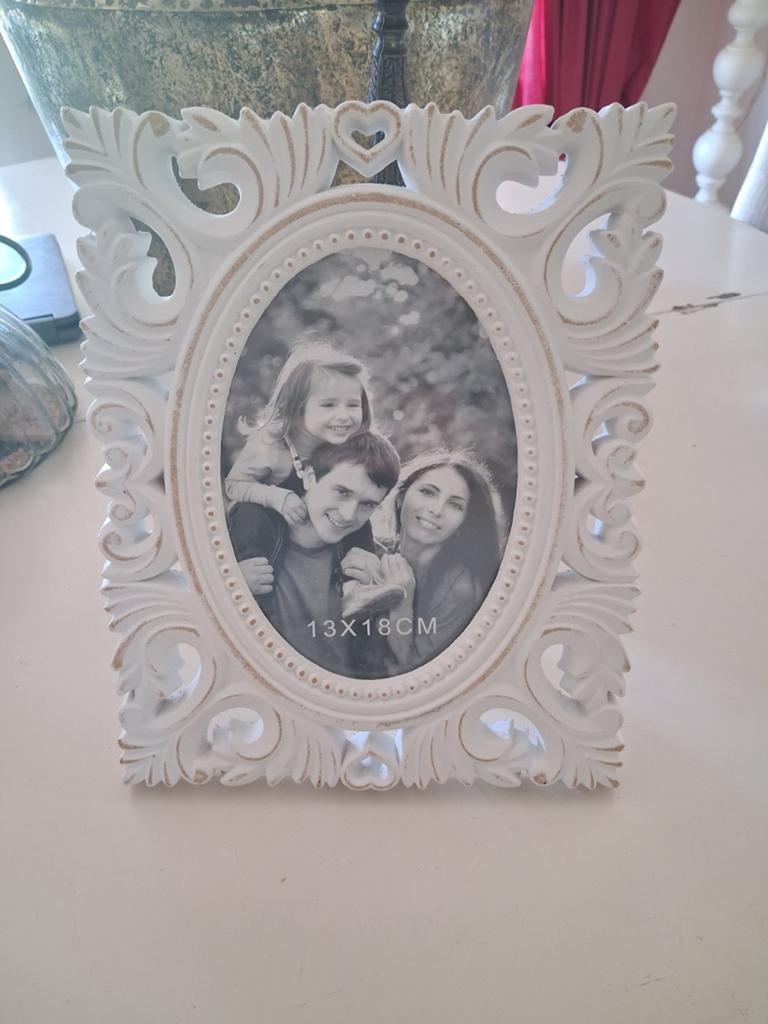 Mooie brocante fotolijstje van hout, Antiek en Kunst, Curiosa en Brocante, Ophalen