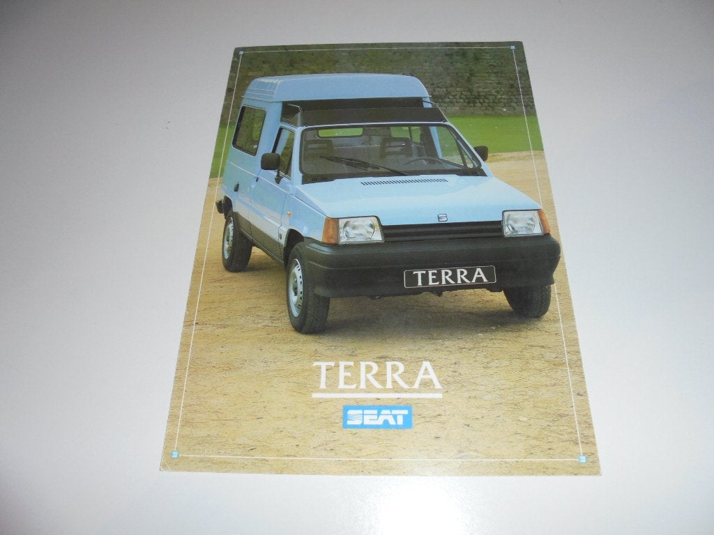brochure Seat Terra  1987, Ophalen of Verzenden, Zo goed als nieuw, Overige merken