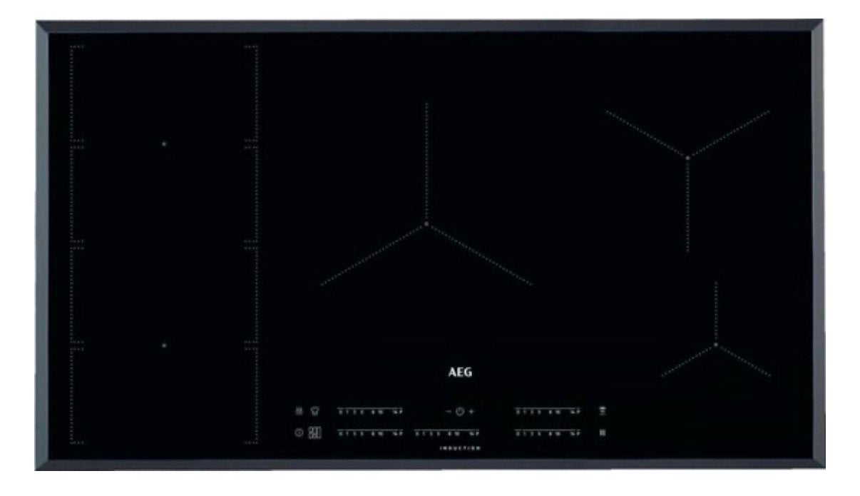 AEG inductiekookplaat 90cm, Ophalen, Zo goed als nieuw, Inbouw, Inductie