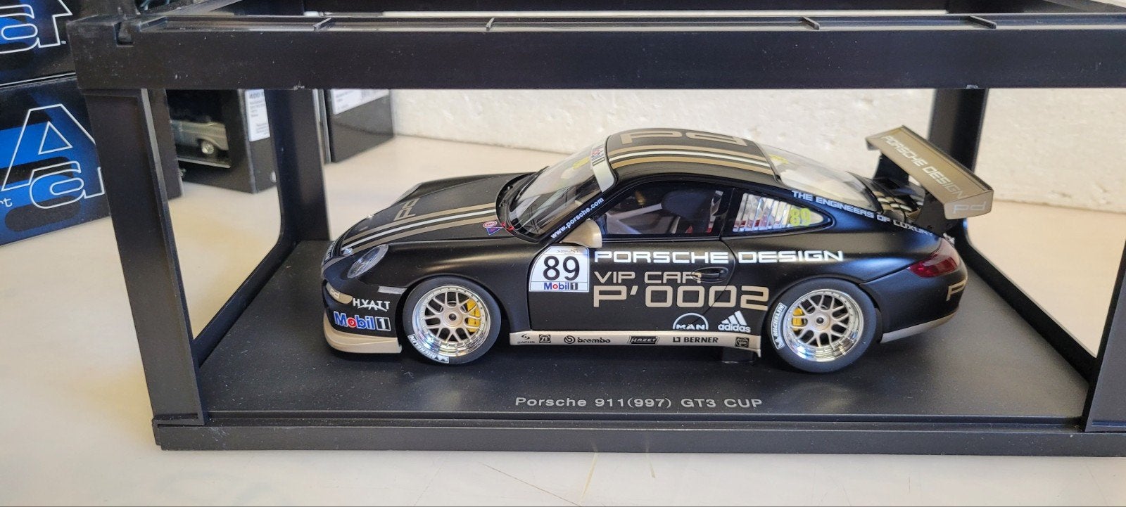 Autoart Porsche 911 GT3 CUP 2007 #89, Ophalen of Verzenden, Zo goed als nieuw, Auto, Autoart