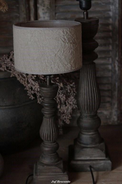 *NEW* Lampenkap shabby linnen maat M, L en XL, Www.jufbrocante.nl, Www.jufbrocante.nl, Nieuw, Ophalen of Verzenden