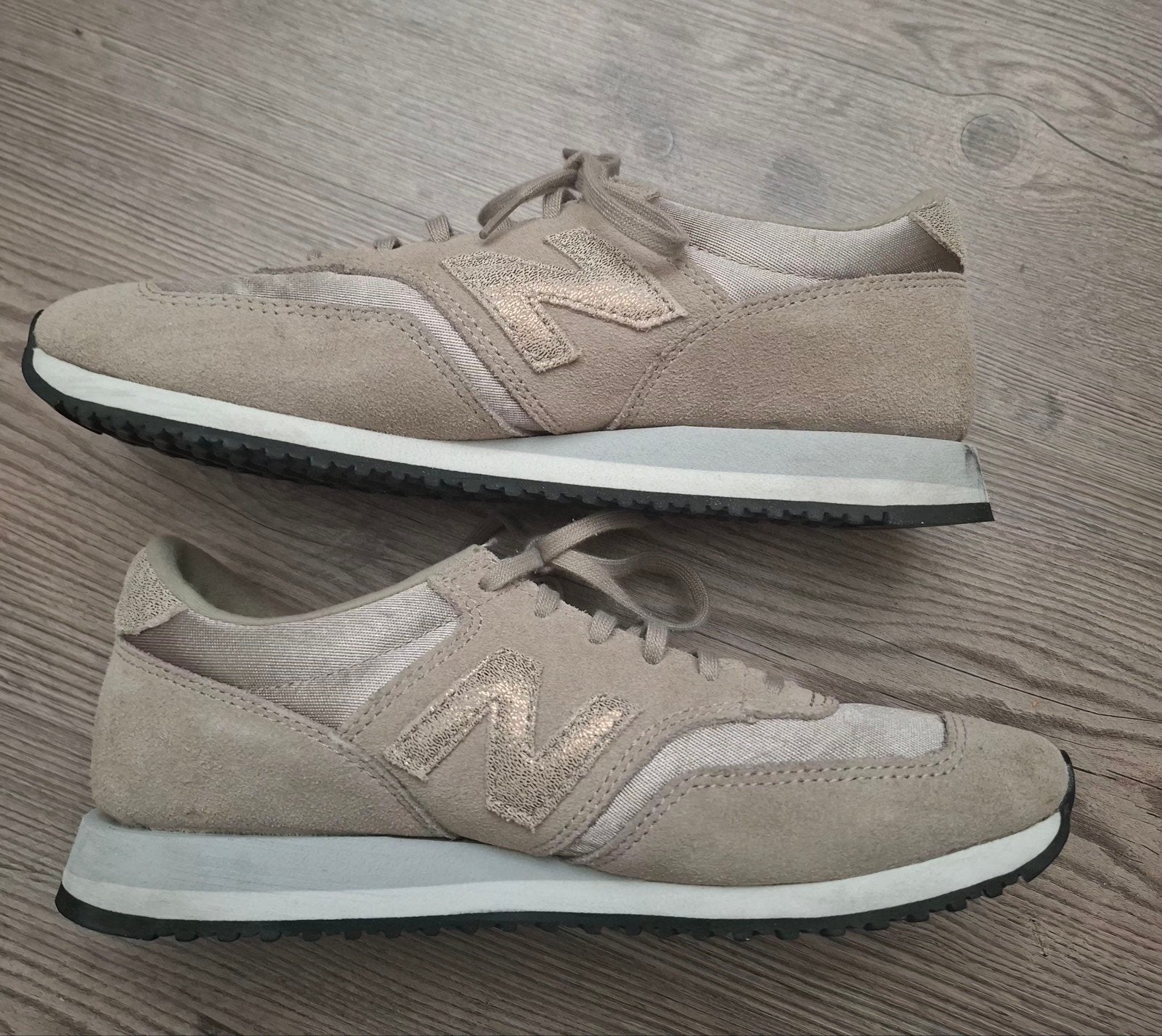 New Balance kaki sneakers Mt.38 ZGAN, Verzenden, Zo goed als nieuw, Groen, Sneakers of Gympen