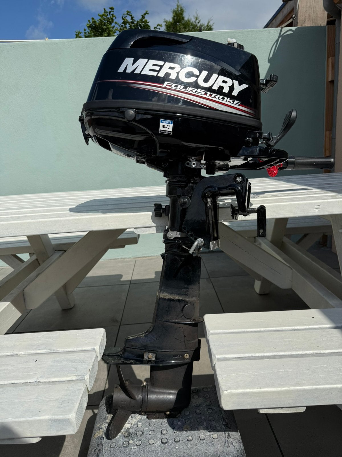 Mercury 6 pk, 4 takt kortstaat, perfecte staat!, Ophalen, 5 tot 10 pk, Zo goed als nieuw, Buitenboordmotor
