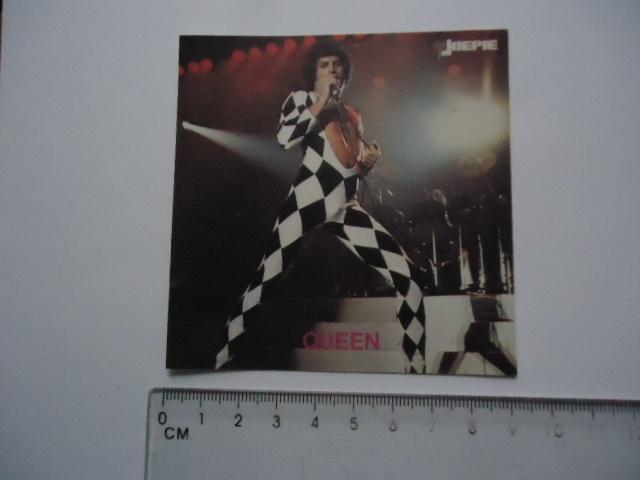 sticker oud Queen Freddy Mercury joepie band art cult pop, Verzamelen, Stickers, Verzenden, Zo goed als nieuw, Bedrijf of Vereniging
