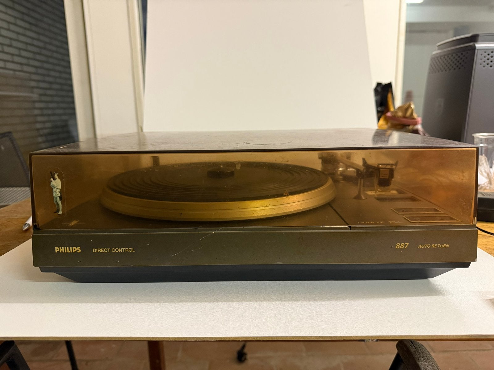 Philips 887 Direct Control Platenspeler + Nieuwe Naald, Philips, Gebruikt, Automatisch, Ophalen of Verzenden
