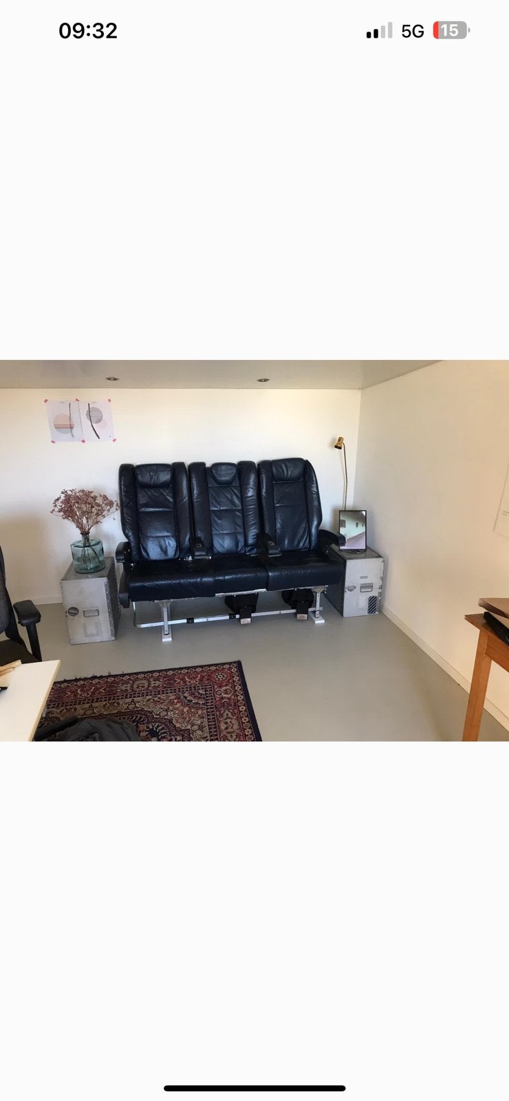 BUSINESS CLASS STOELEN - set van 3 - echt leer, Ophalen, Zo goed als nieuw, Leer, Vijf, Zes of meer stoelen