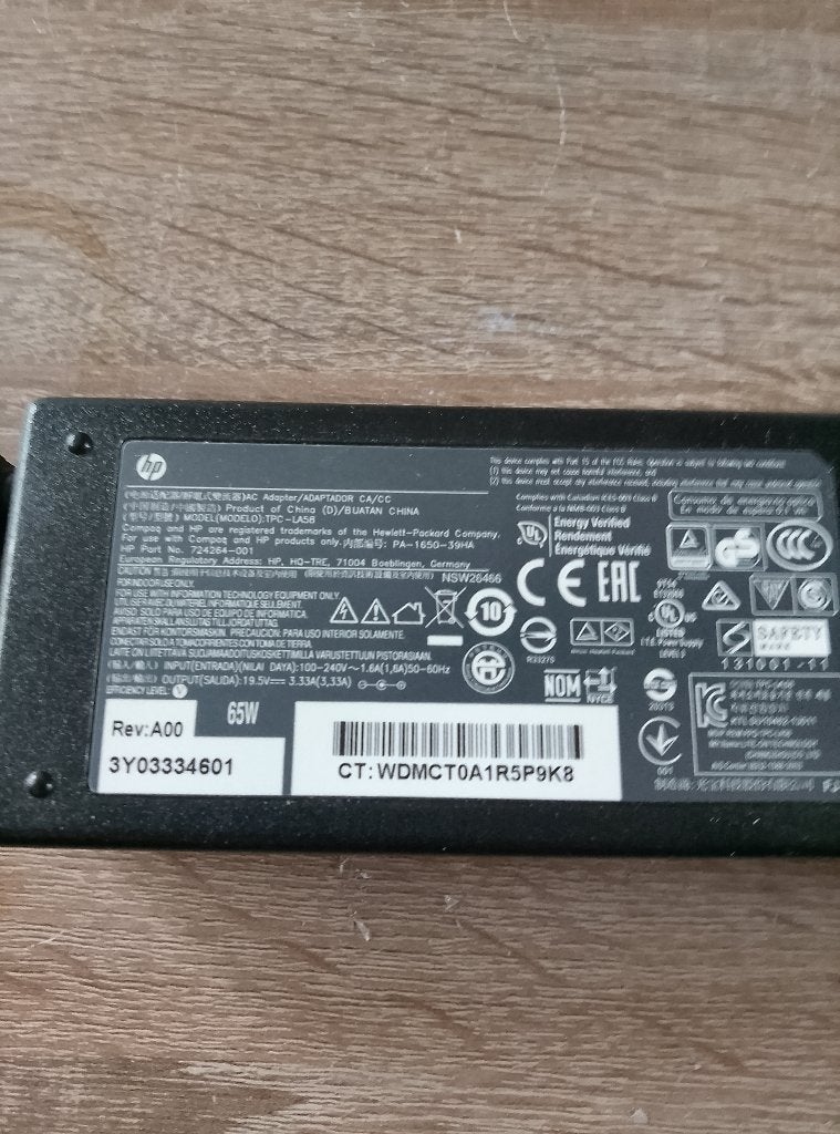 HP 65W Laptop Adapter, Ophalen of Verzenden, Gebruikt, HP