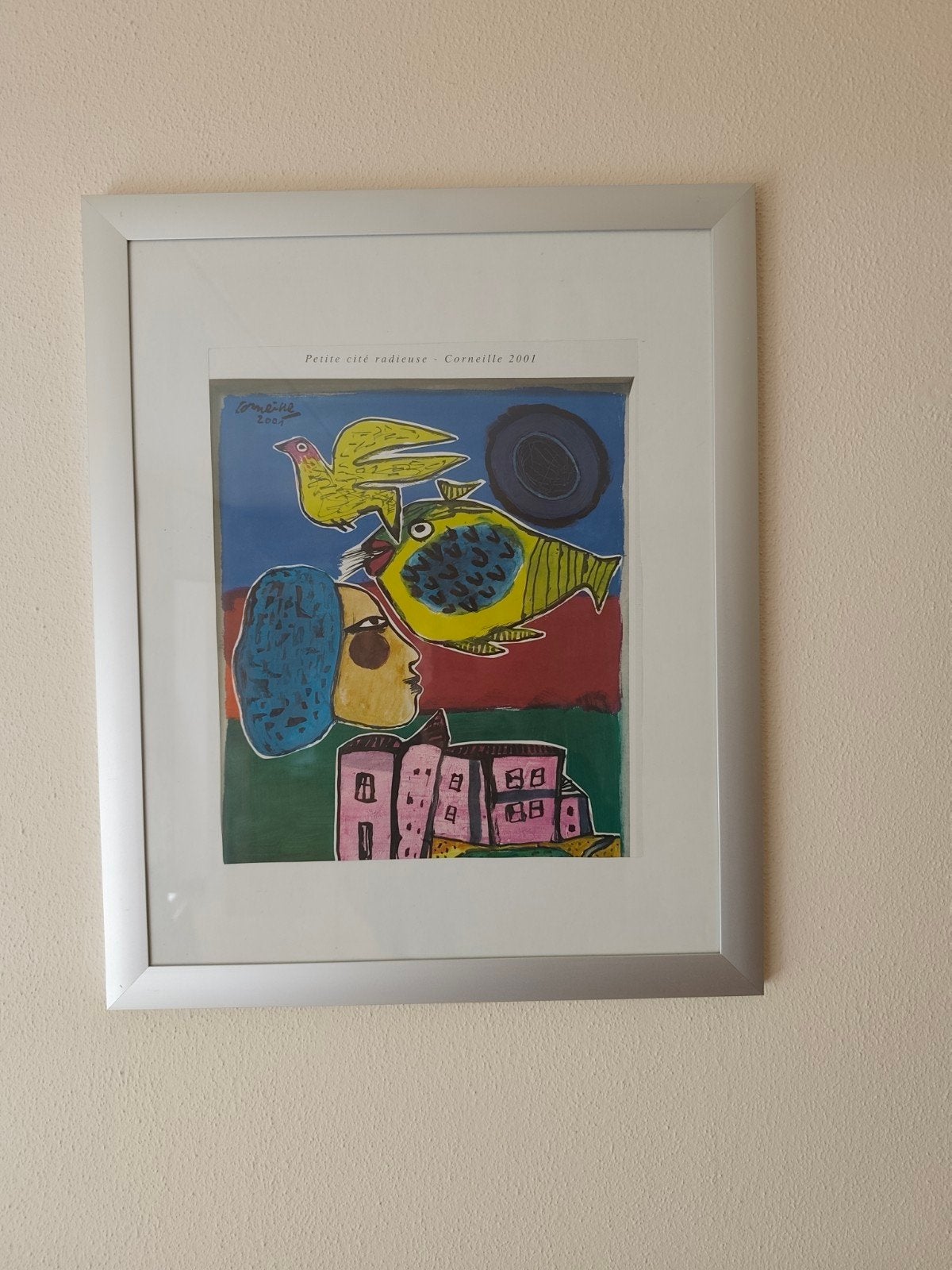Twee ingelijste Corneille kunstwerken, Ophalen, Overig onderwerp, Papier/karton, Print