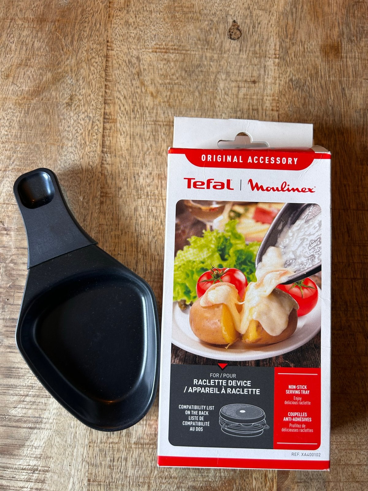 Tefal/Moulinex Raclette Pannetje 6x- Origineel Accessoire, Overige typen, Nieuw, Ophalen of Verzenden, Zwart