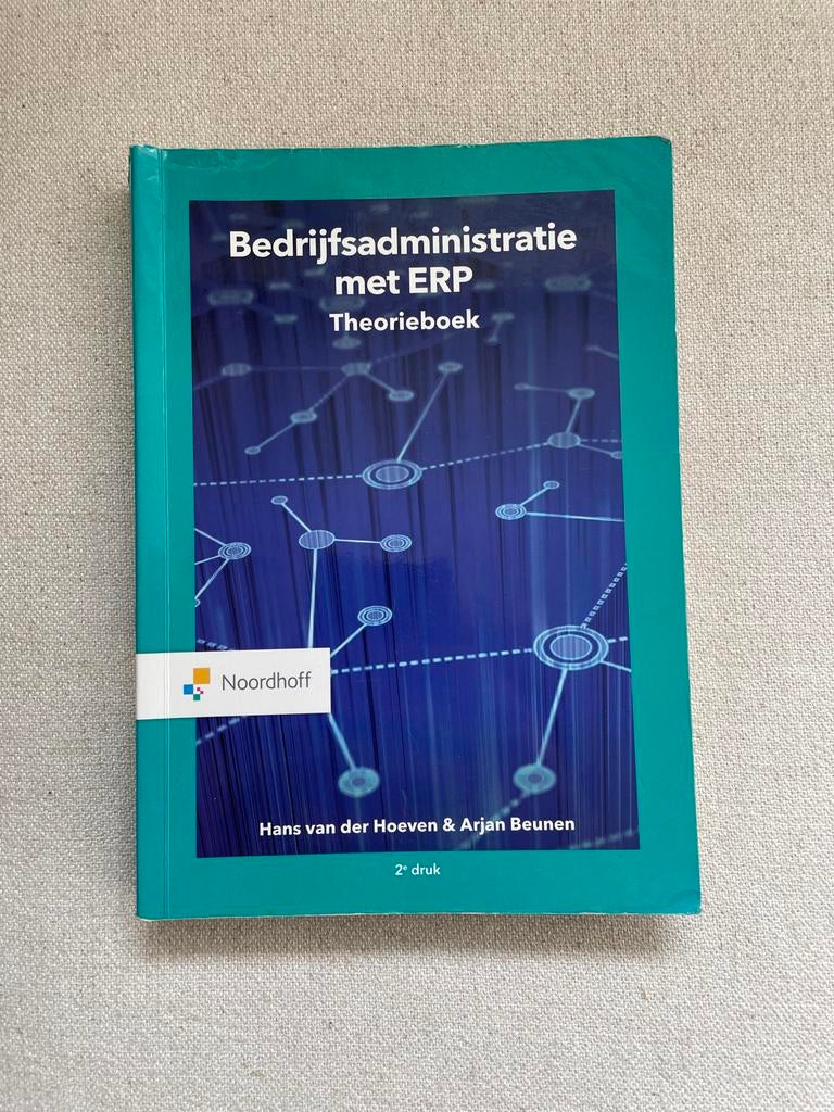 Bedrijfsadministratie met ERP Theorieboek 2e druk, Ophalen of Verzenden, Gamma, Zo goed als nieuw, HBO