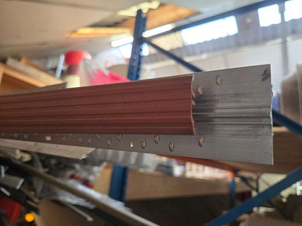 Partij profielen tapijt vinyl colourstrip ca 75 stuks, Ophalen of Verzenden