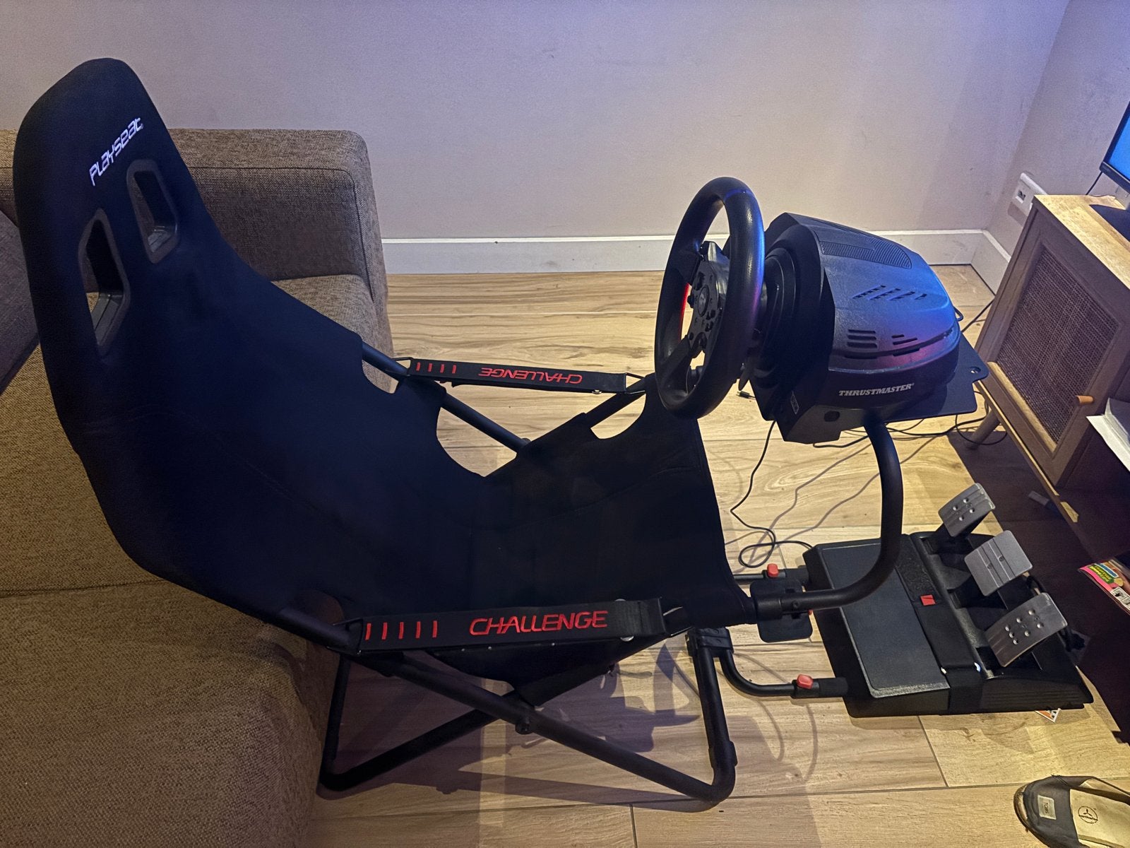 Playseat Challenge = Thrustmaster T300RS GT Editie Racestuur, Spelcomputers en Games, Ophalen, Racestoel, Force feedback, PlayStation