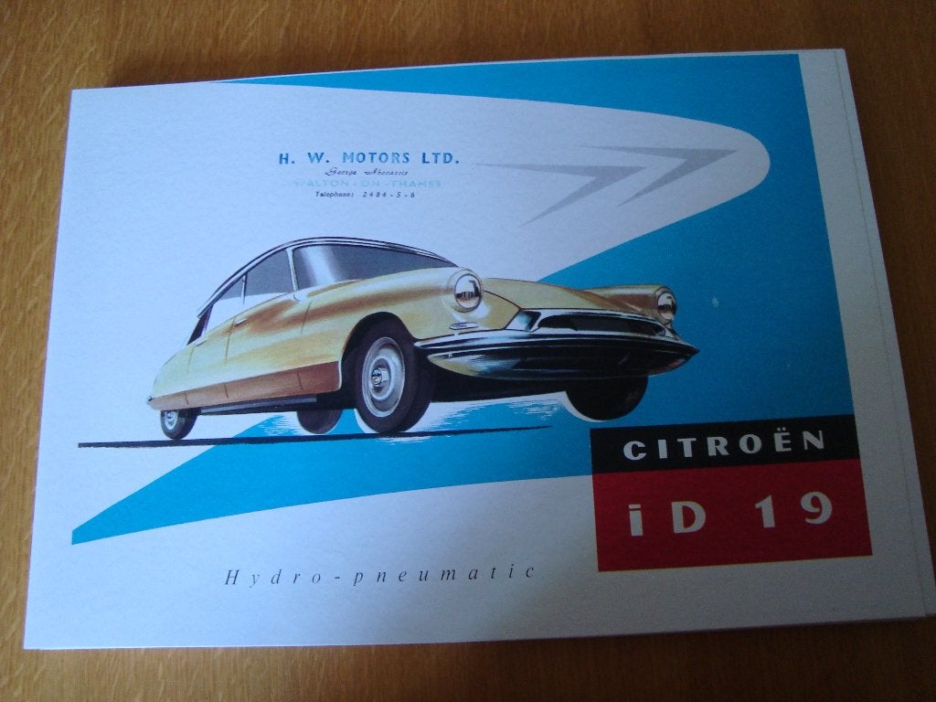 Citroën i d 19 plaat 42-30 cm, Ophalen of Verzenden, Nieuw, Auto's