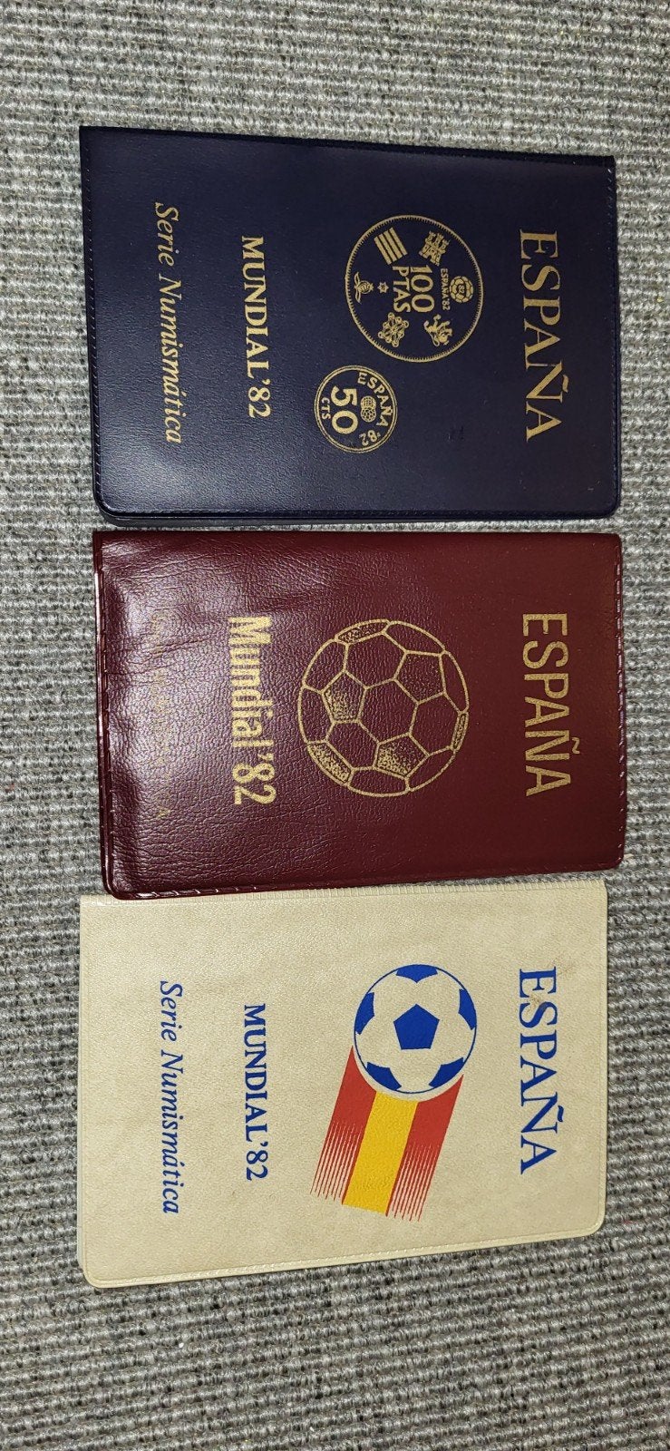 Espana wk munten collectie 1982 3 mappen, Postzegels en Munten, Munten en Bankbiljetten | Toebehoren, Ophalen of Verzenden, Verzamelmap