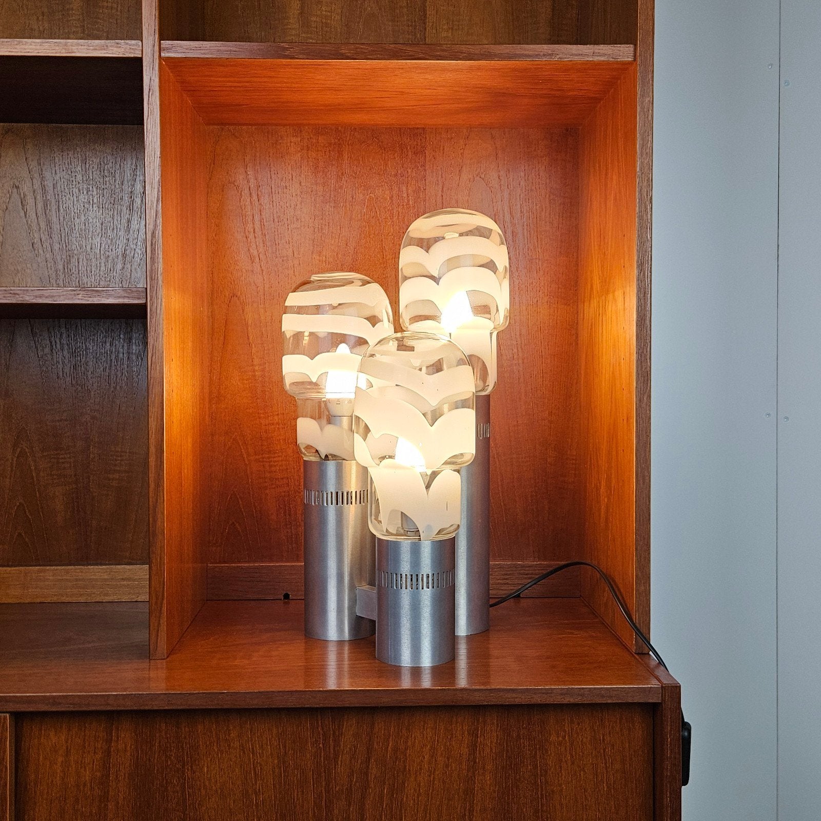 Vintage Italiaanse lamp, murano glas, Ophalen of Verzenden, Huis en Inrichting