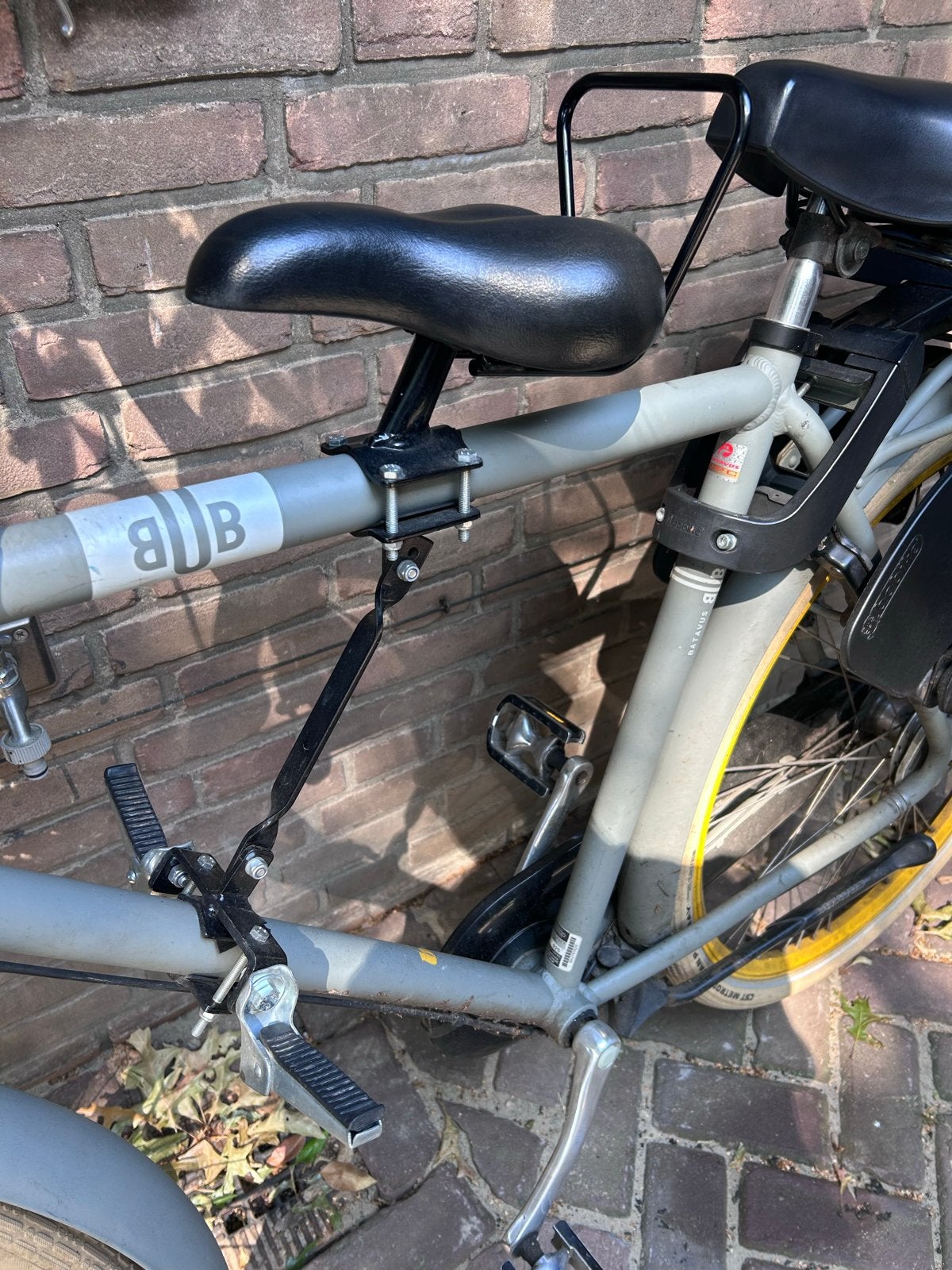 Fiets kinderzitje voor op de stang, herenfiets, Ophalen, Voorzitje, 0 t/m 13 kg, Gebruikt