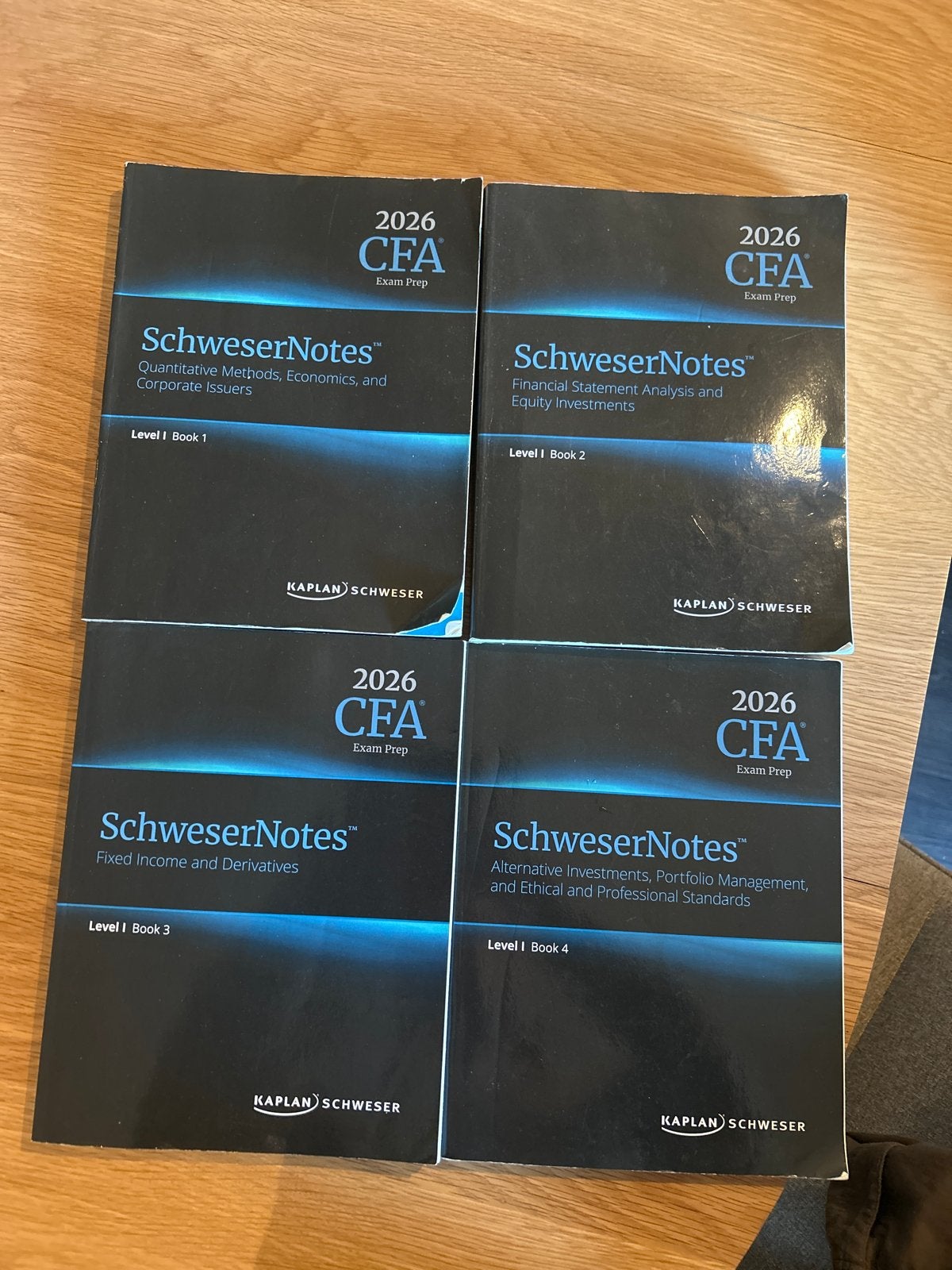 SchweserNotes 2026 CFA Level 1 - Complete Set + quickSheet
