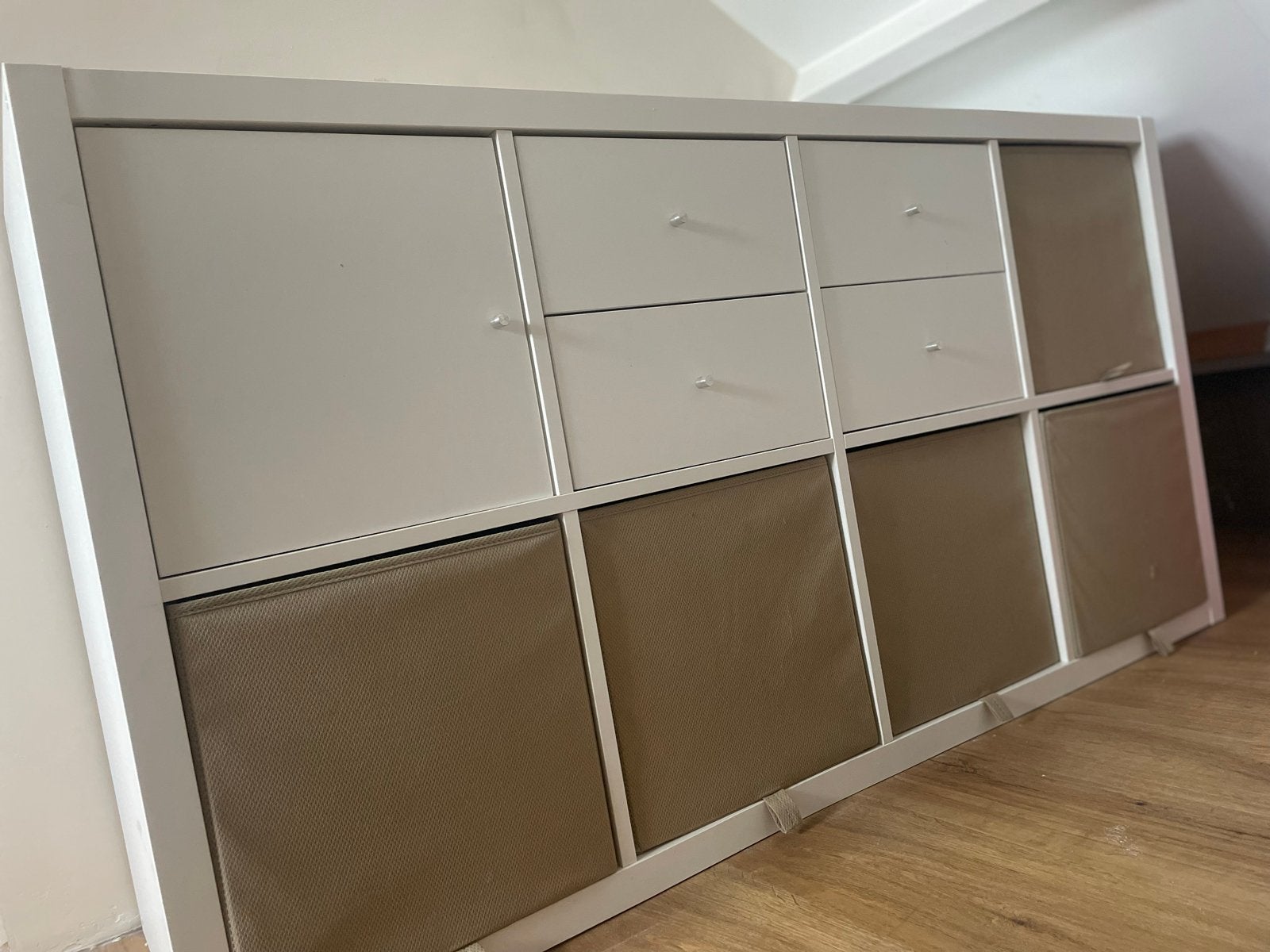 IKEA Kallax Kast met Inzetstukken en Opbergboxen, Ophalen, Zo goed als nieuw