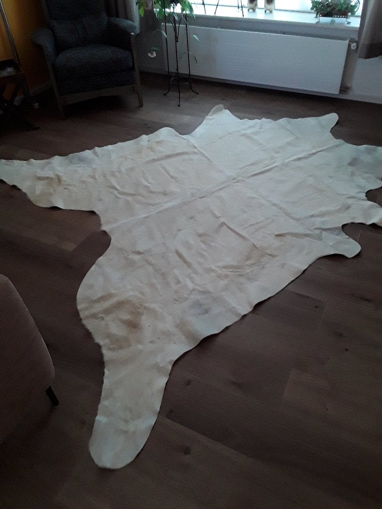 koeien huid. koeienhuid.  240/260 cm, 200 cm of meer, Ophalen of Verzenden, Zo goed als nieuw, 200 cm of meer