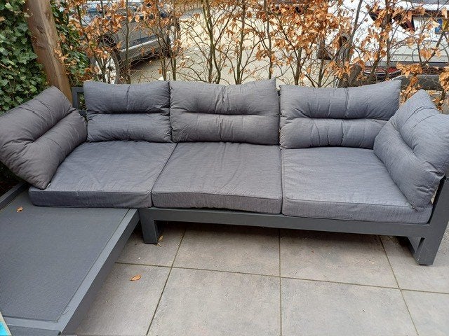 Complete set loungekussens Club d’Azur grijs, Tuin en Terras, Ophalen, Zo goed als nieuw