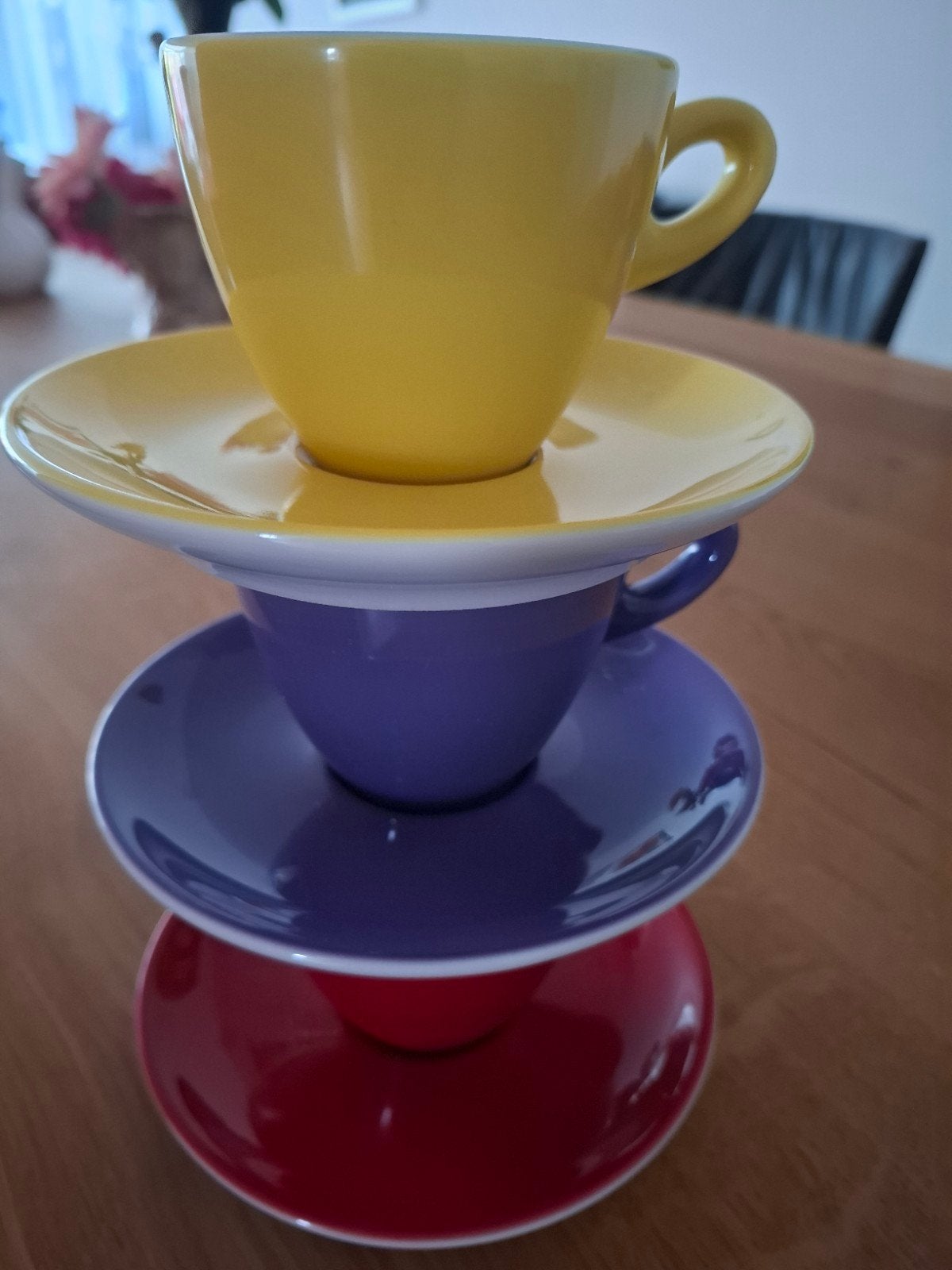 Walküre Cappuccino Kopjes met Schotels, Overige merken, Keramiek, Ophalen of Verzenden, Zo goed als nieuw