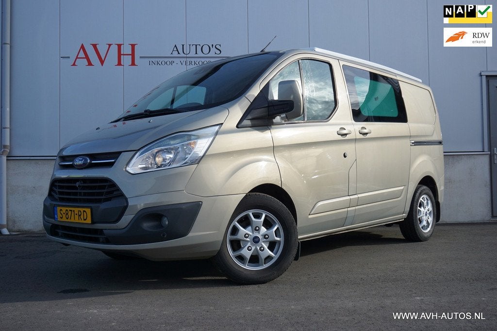 Ford Transit 2.2 TDCI Custom Kampeerbus / Buscamper!, Caravans en Kamperen, Campers, Buscamper of Camperbus, Bedrijf, Diesel, Elektrische ramen