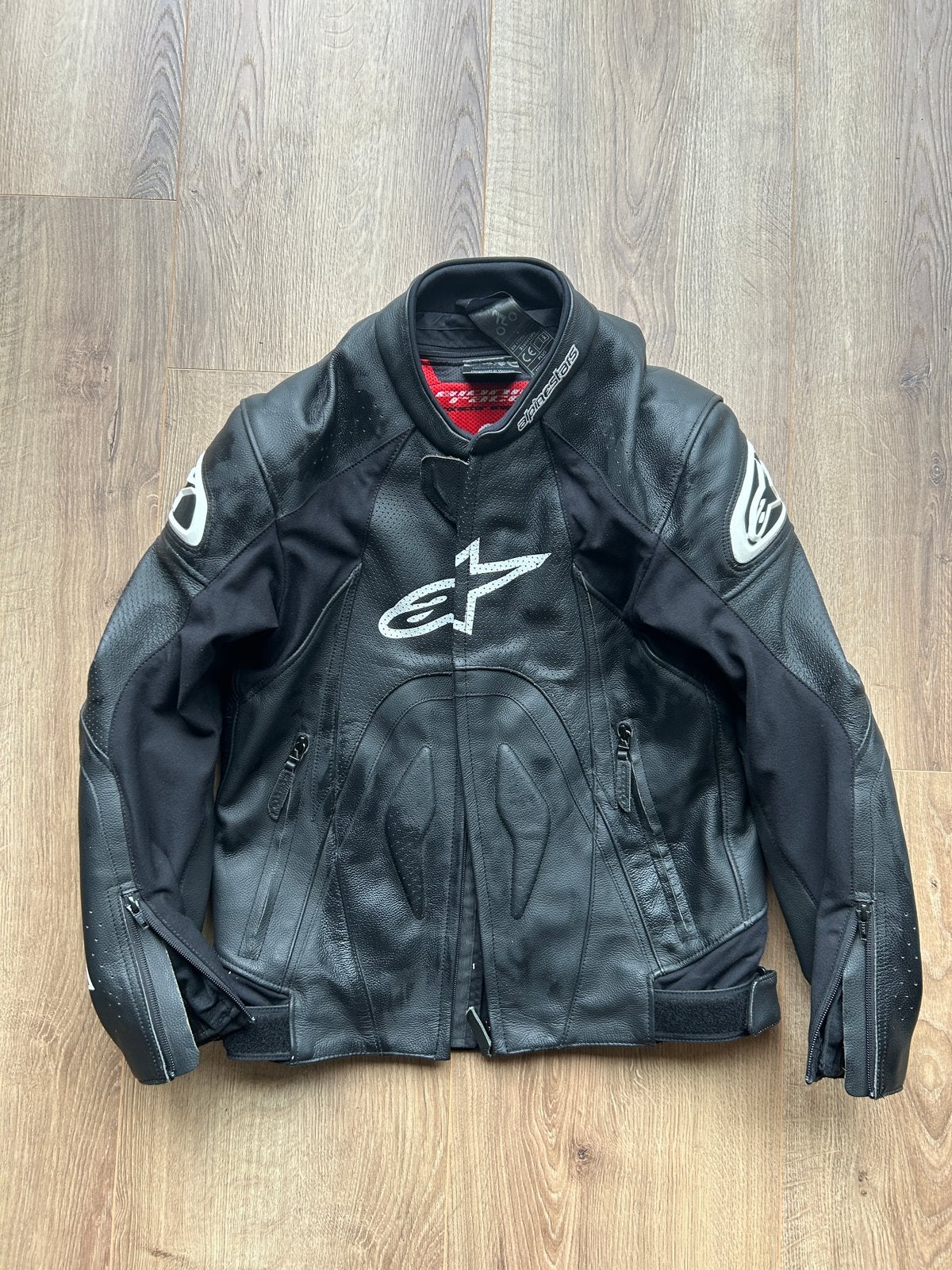 Alpinestars Orbiter leren motorpak 2-delig zwart maat 48, Ophalen of Verzenden, Tweedehands, Heren, Combipak