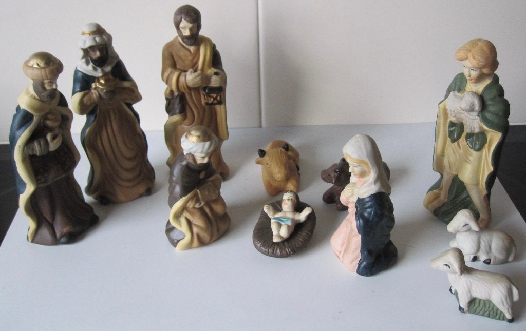 stenen beelden voor een kerststal - complete groep, Diversen, Kerst, Ophalen of Verzenden