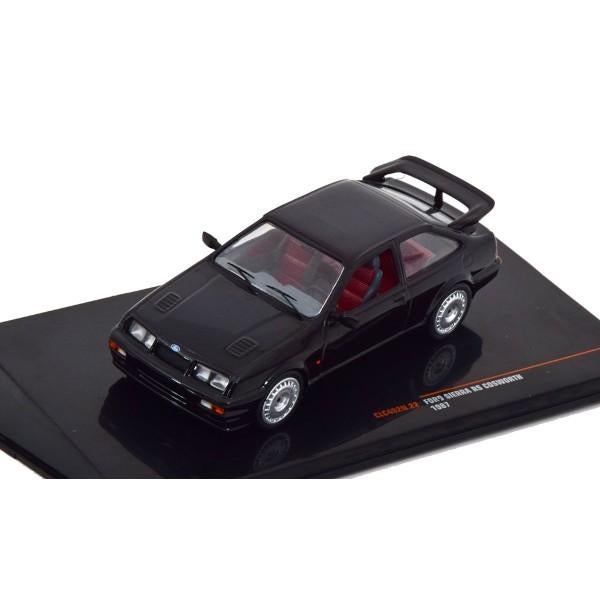 Ford Sierra RS Cosworth 1987 Zwart Modelauto 1/43 Ixo Models, Hobby en Vrije tijd, Modelauto's | 1:43, Overige merken, Ixo Models
