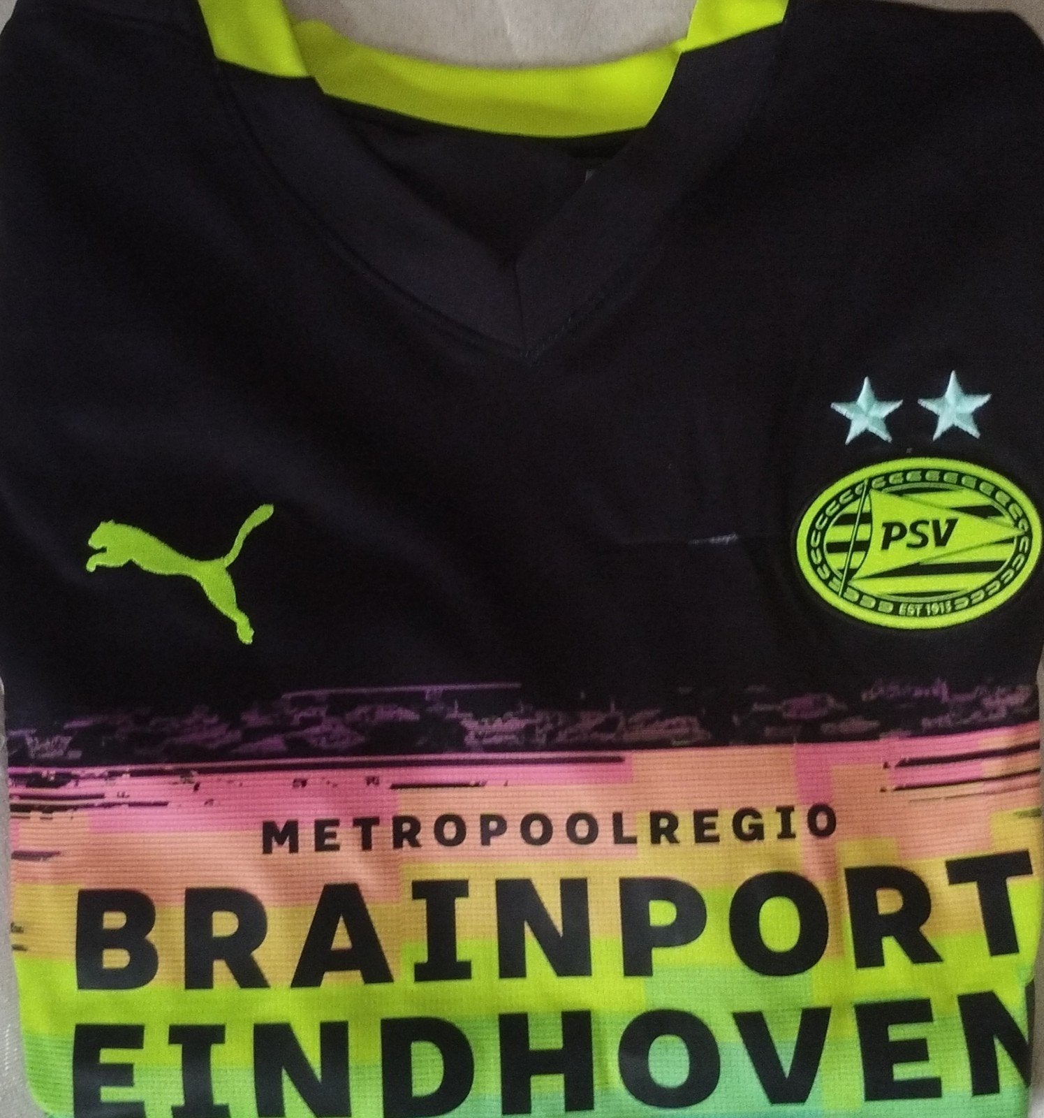 PSV Brainport Eindhoven uitshirt - Zwart/Neon, Ophalen of Verzenden
