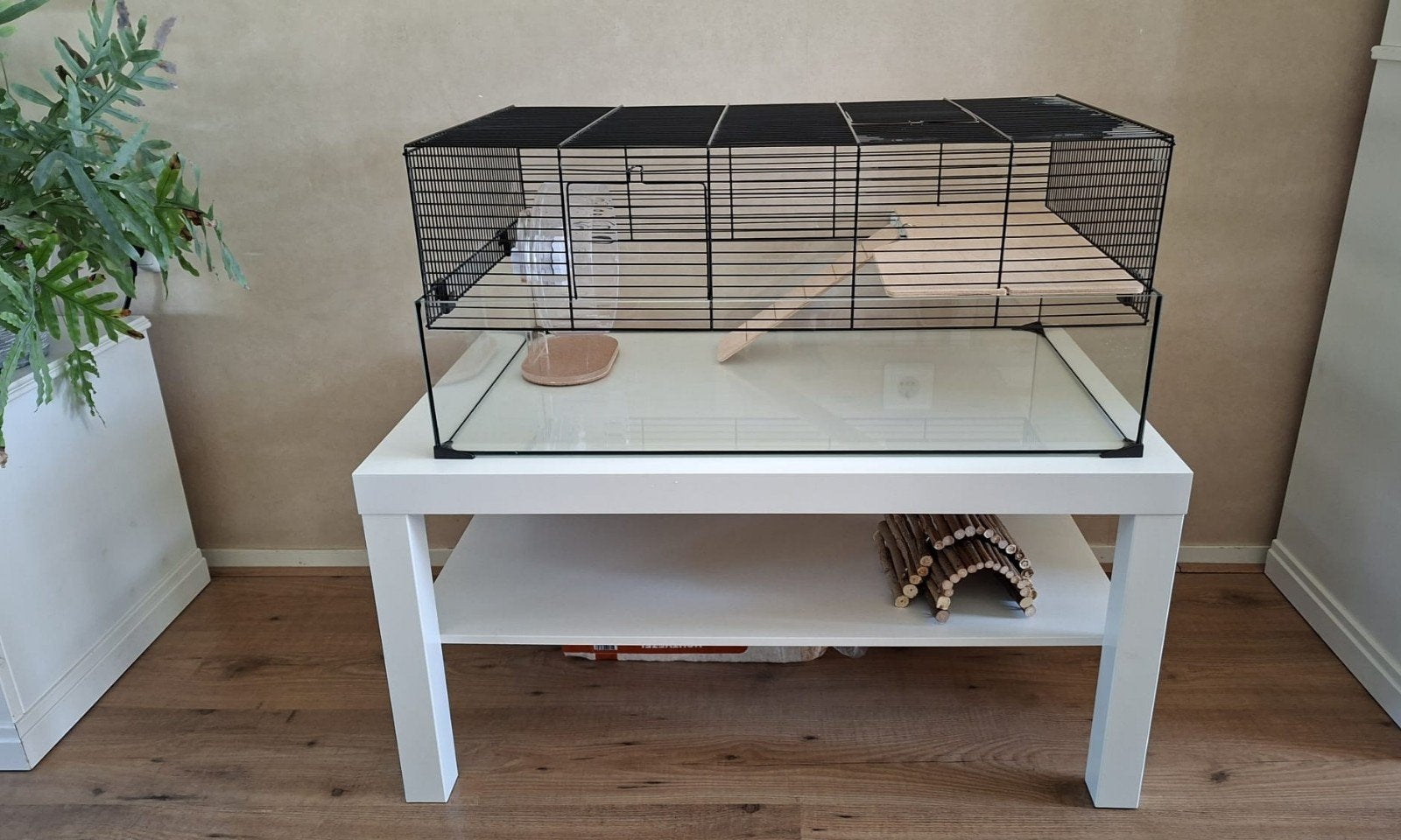 Hamsterkooi met toebehoren, Dieren en Toebehoren, Ophalen, Gebruikt, Kooi, Hamster