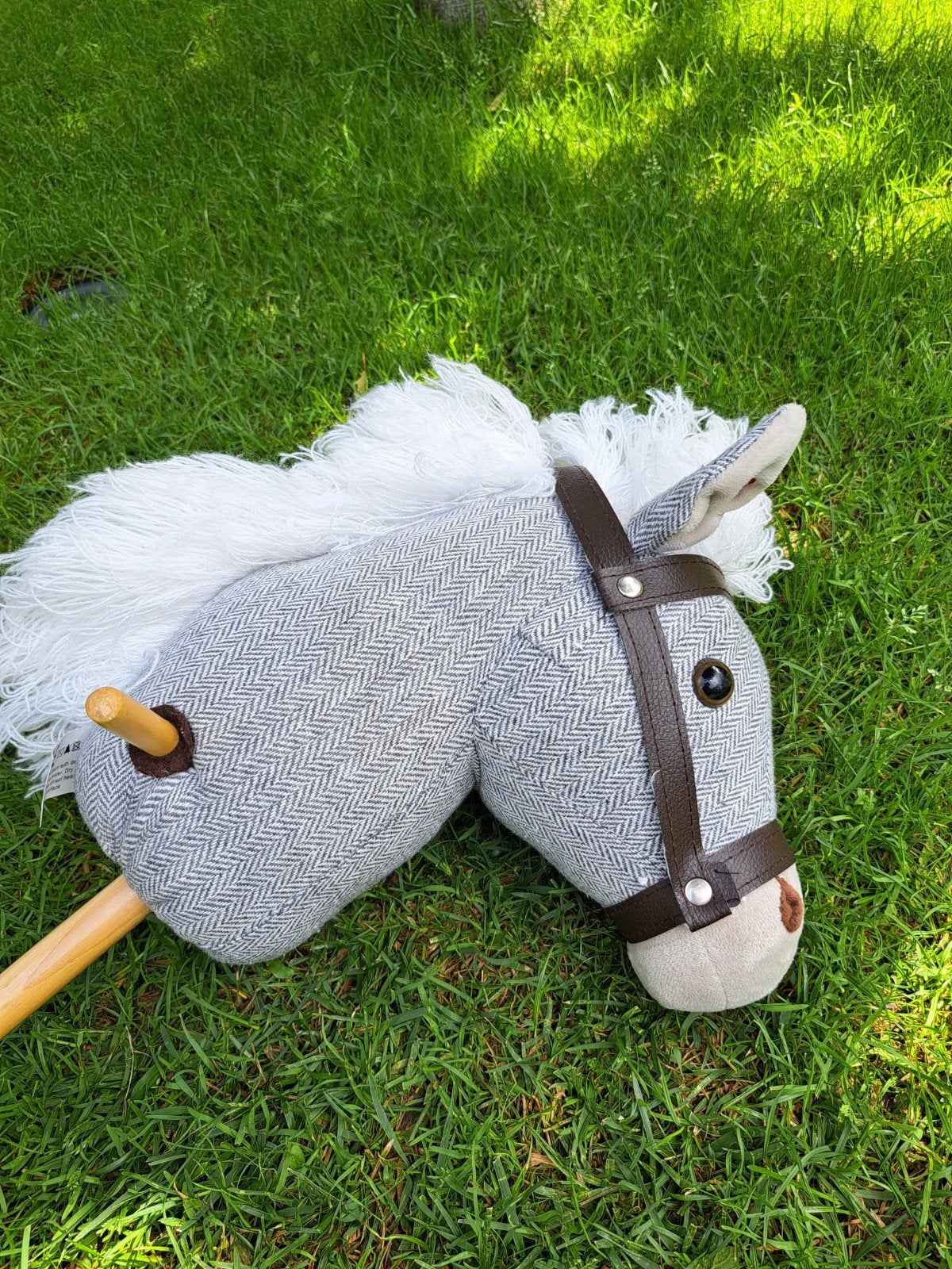 Hobbyhorse Tryco - Grijs met wit, Kinderen en Baby's, Speelgoed | Overig, Zo goed als nieuw, Jongen of Meisje, Ophalen of Verzenden