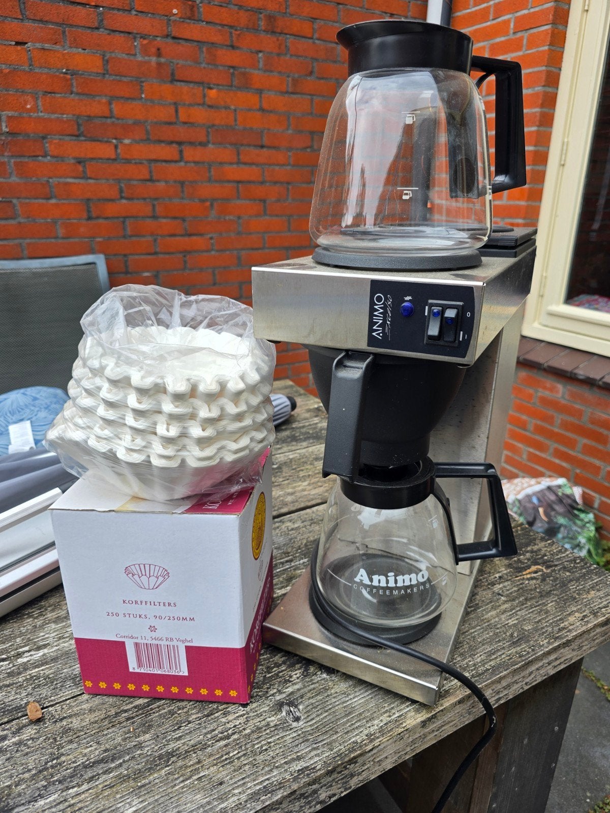 Animo Excelso Snelfilter Koffiezetapparaat RVS + Filters, Ophalen