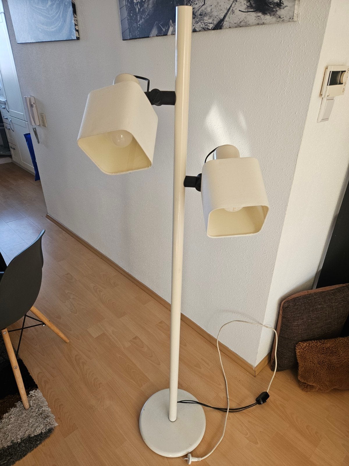 Vintage retro design lamp, eind jaren '70 / begin jaren '80, Ophalen, Vintage, Retro, Jaren 70, Jaren 80, E27 (groot), 150 tot 200 cm