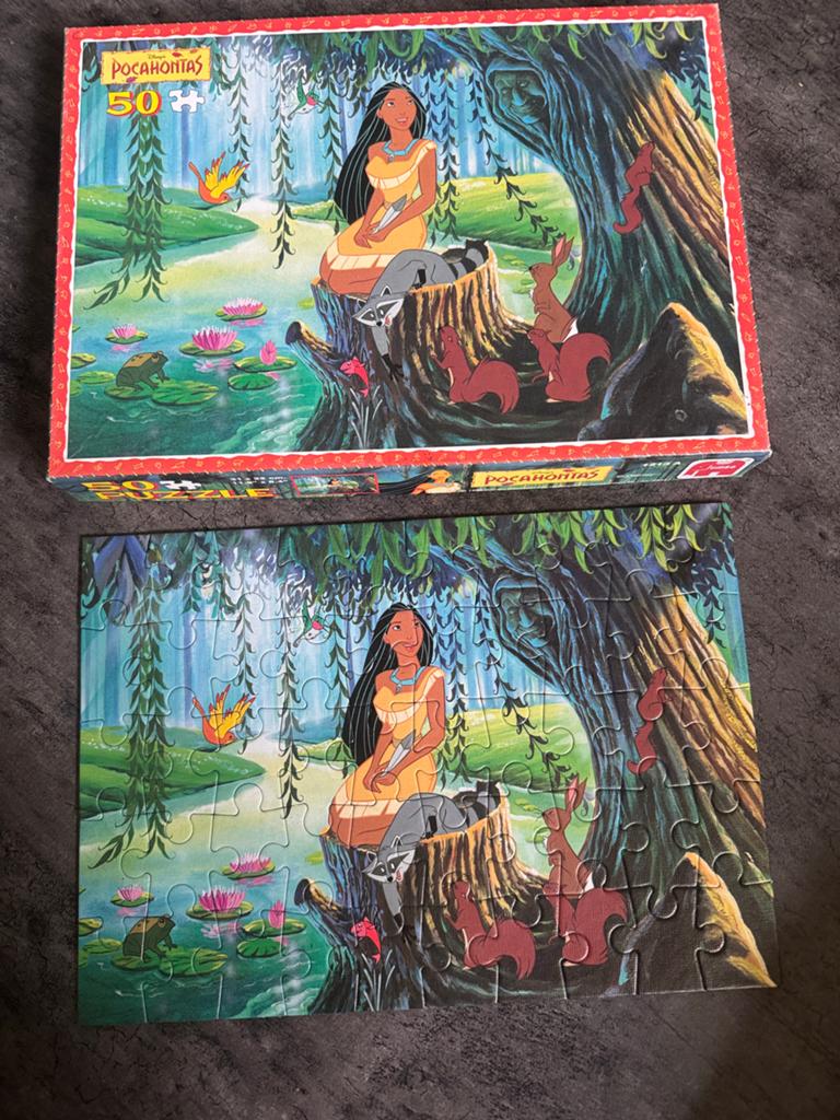 50 stukjes Pocahontas puzzel van Jumbo, Ophalen, 10 tot 50 stukjes, Zo goed als nieuw, 4 tot 6 jaar