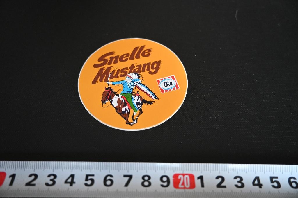 sticker OLA Snelle Mustang, Ophalen, Zo goed als nieuw