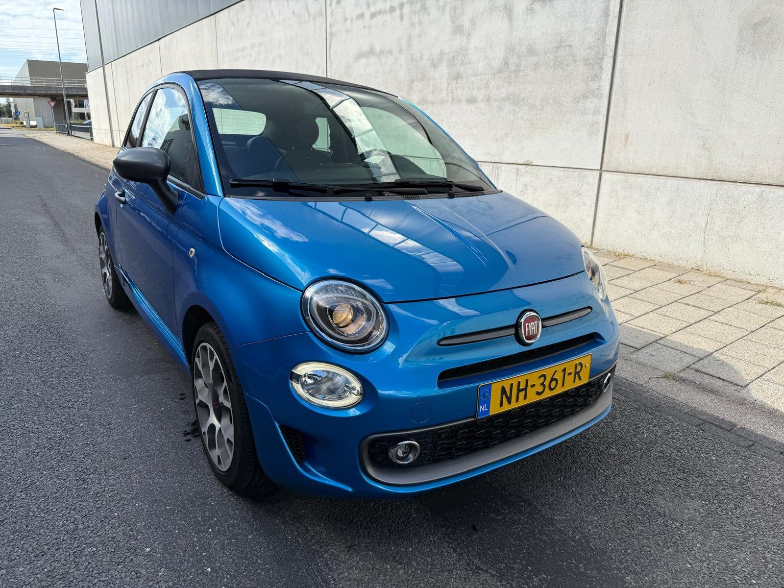Fiat 500C Sport 0.9 TwinAir Turbo 80pk PDC Leder NAP cabrio, Auto's, Cabriolet, Leder en Stof, Origineel Nederlands, Handgeschakeld