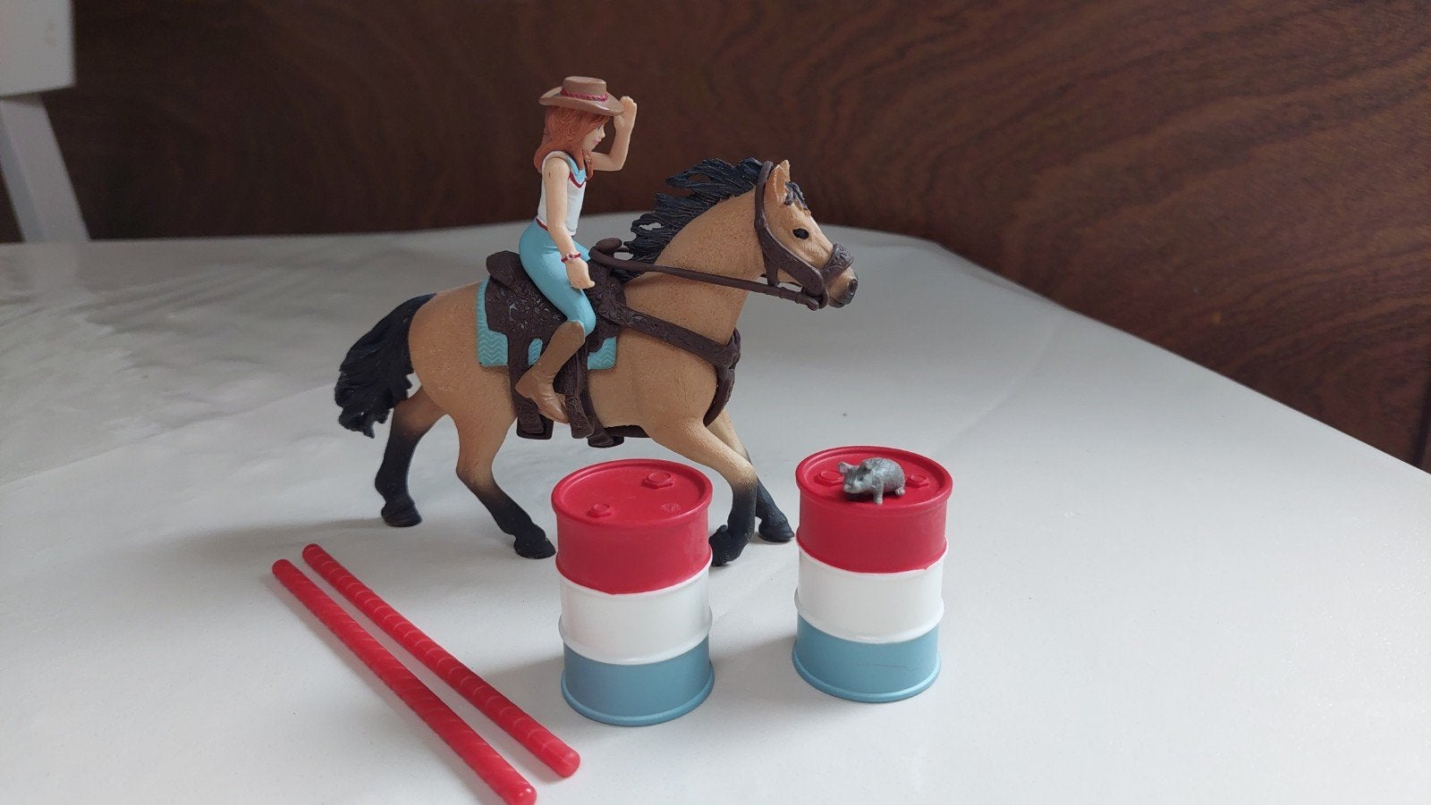 Schleich rodeo set- met muis, Ophalen of Verzenden, Zo goed als nieuw