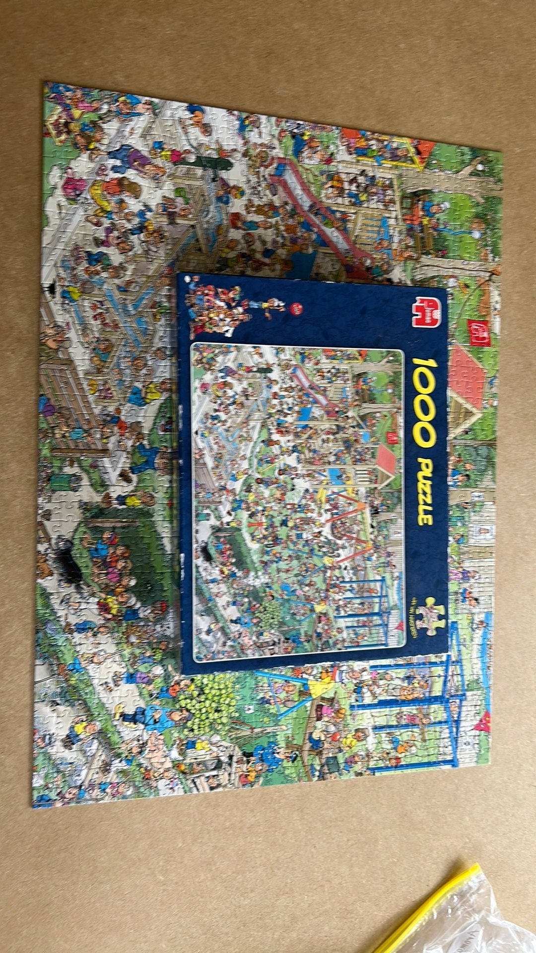 Jan van haasteren 1000 de speeltuin, Ophalen of Verzenden, 500 t/m 1500 stukjes, Zo goed als nieuw, Legpuzzel