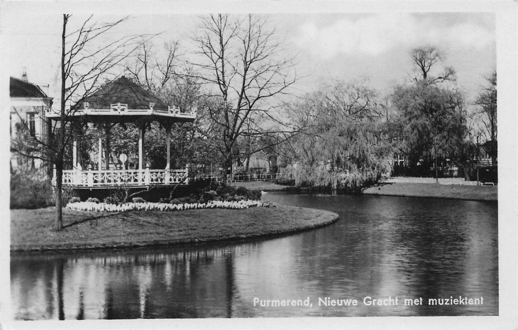 702-484-031 Purmerend Nieuwe Gracht Met Muziektent, Verzenden, Voor 1920, Noord-Holland