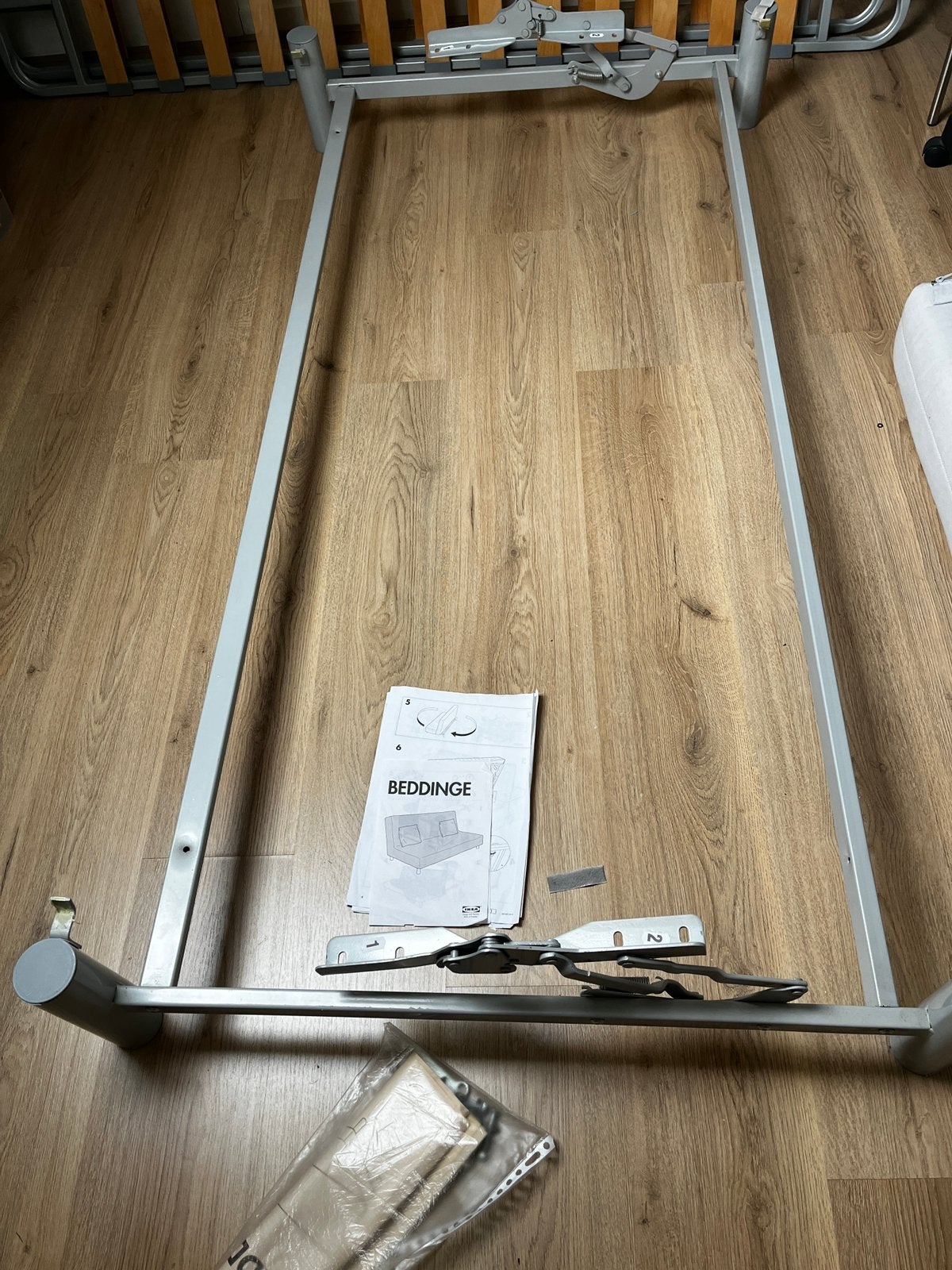 Frame van slaapbank van Ikea, Ophalen, Gebruikt, Tweepersoons, 140 cm