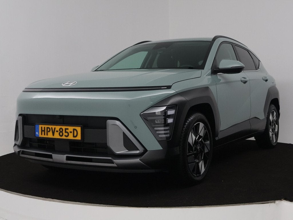 Hyundai KONA 1.6 GDI HEV Premium | Leder int. | Stoelverwarm, Auto's, Hyundai, 12 maanden, Gebruikt, Bedrijf, Adaptive Cruise Control