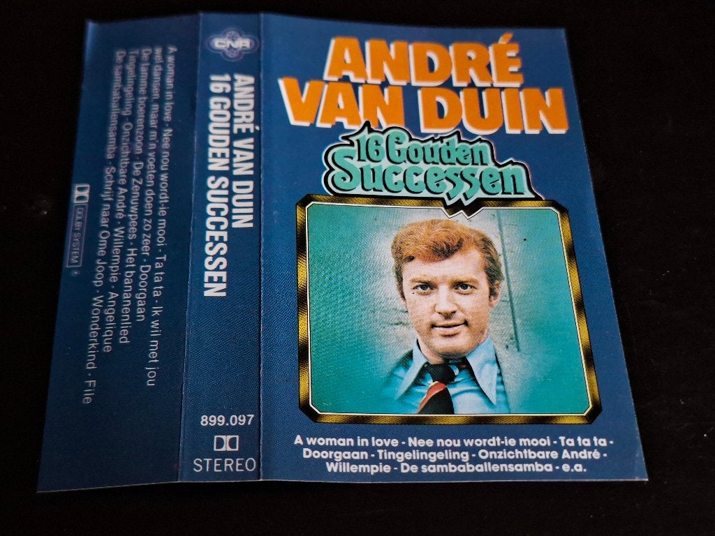 ANDRÉ VAN DUIN - 16 GOUDEN SUCCESSEN (MC), 1 bandje, Ophalen of Verzenden, Zo goed als nieuw, Origineel