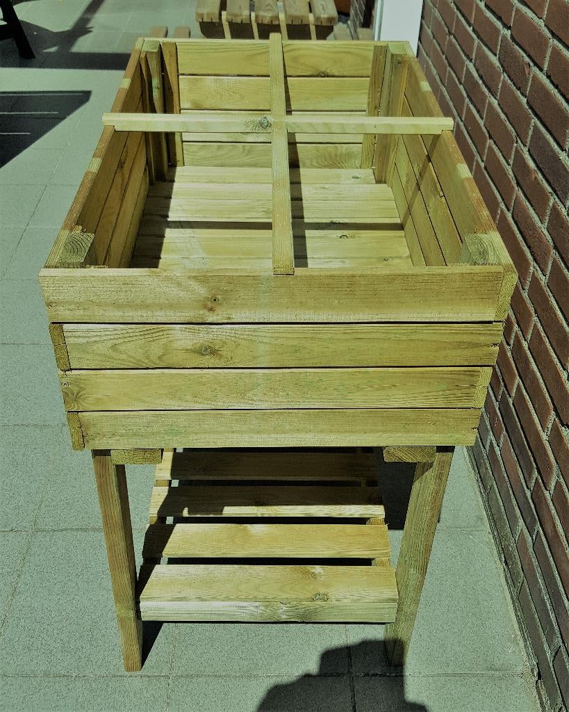 Tafel model plantenbak, kweekbak 80 x 40 xh70 cm., Nieuw, Ophalen of Verzenden, Balkon, 60 tot 100 cm