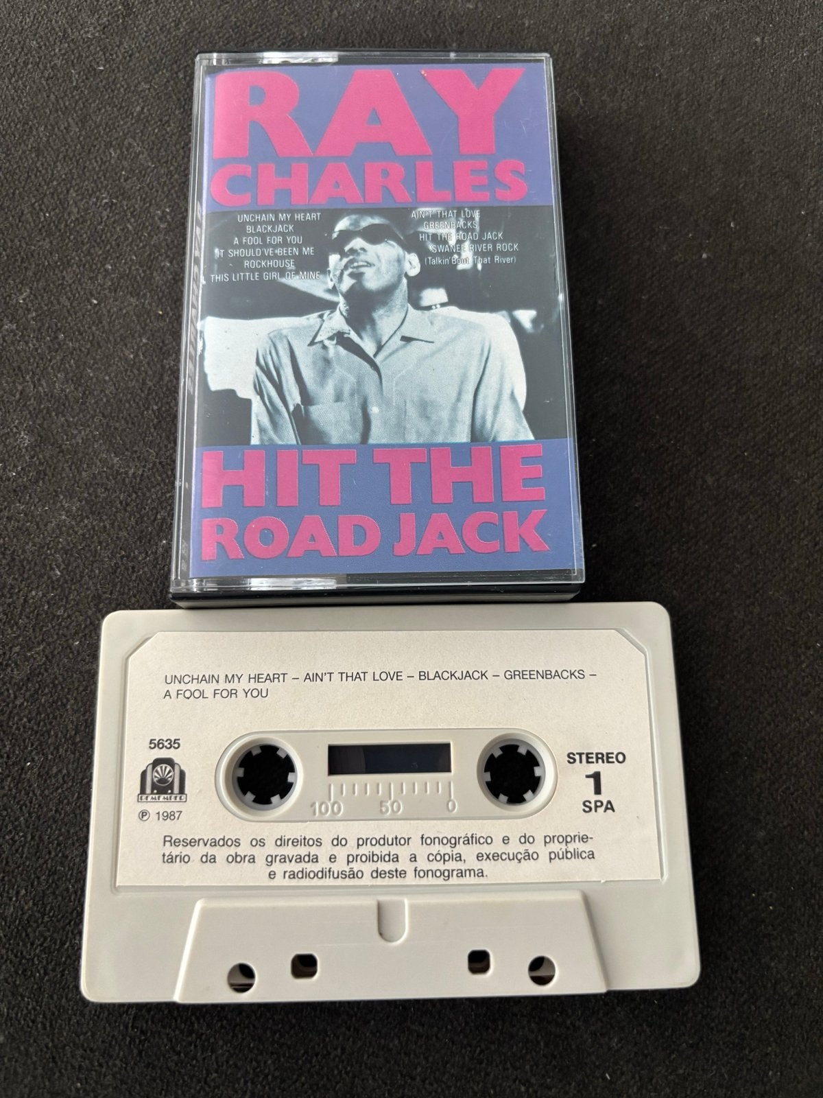 Ray Charles - Hit the Road Jack Cassettebandje, Ophalen of Verzenden, R&B en Soul, 1 bandje, Origineel