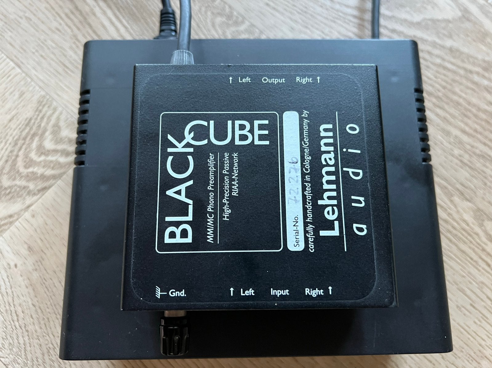 Lehmann audio Black Cube phono voorversterker met voeding, Audio, Tv en Foto, Platenspelers, Ophalen of Verzenden, Gebruikt, Platenspeler-onderdeel