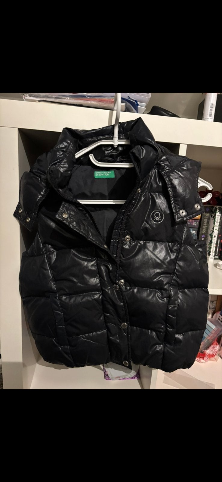 United Colors of Benetton Bodywarmer voor dames, Ophalen, Zo goed als nieuw, Zwart